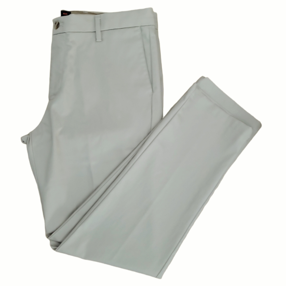 Dockers Slim-Fit flex comfort men khaki casual chino dress pants W36 X L32 - Picture 4 of 12